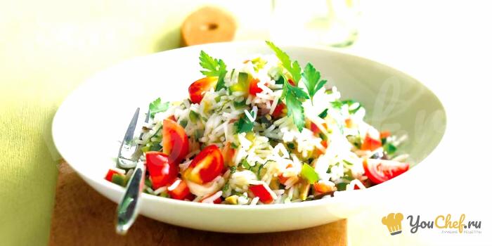 Салат из риса: лучший рецепт