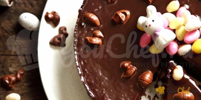Пасхальный шоколадный торт