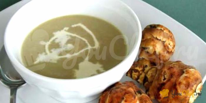Бархатистый и изысканный суп из топинамбура