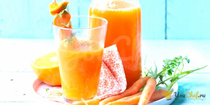 Детокс-сок из моркови и апельсина