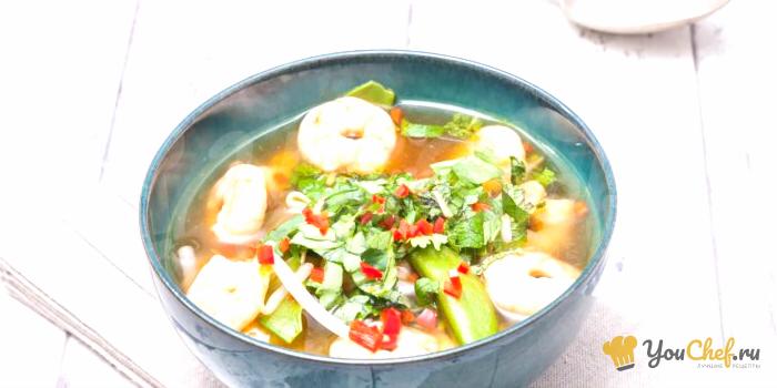 Вьетнамский суп из креветок