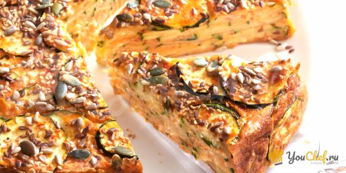 Пирог из кабачков в духовке — пошаговые рецепты