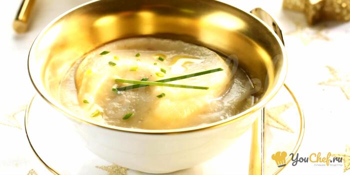 Суп из топинамбура с трюфельным маслом