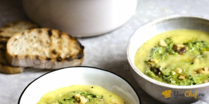 Сливочный суп из лука-порея и картофеля