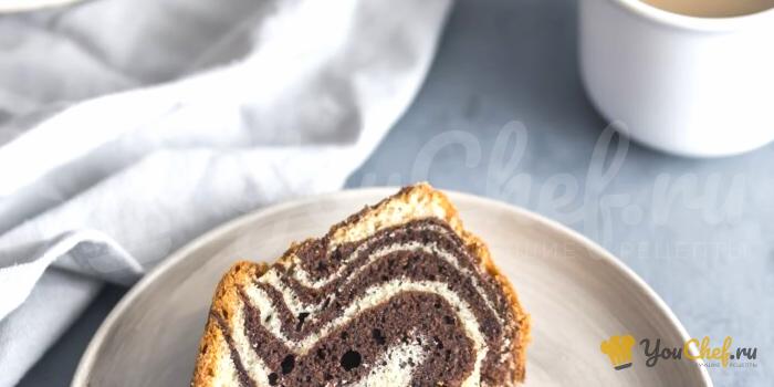 Шоколадно-мраморный торт